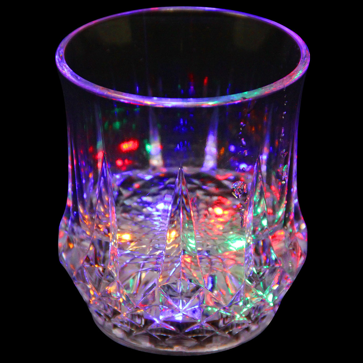 Liquid Activated Multicolor LED Tumblers ~ Fun Light Up Drinking Glasses -  6 oz. - Set of 4
