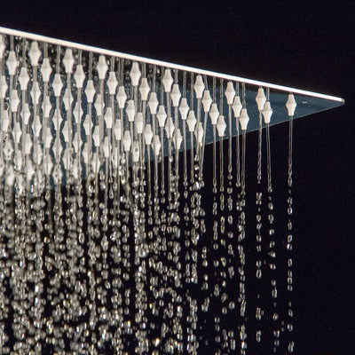 Large 12" Adjustable Stainless Steel Ultra-Thin Rainfall Square Shower Head